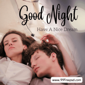 Good Night Images with lovers lying in bed-good night love-good night romantic-lovers sleeping