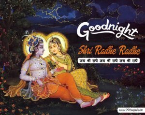 Good Night in Hindi of Shri Krishna - Shri Radhe Radhe japo