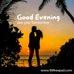 Good-evening-image-See-you-tomorrow-Lovers-romantic-beach-sunset