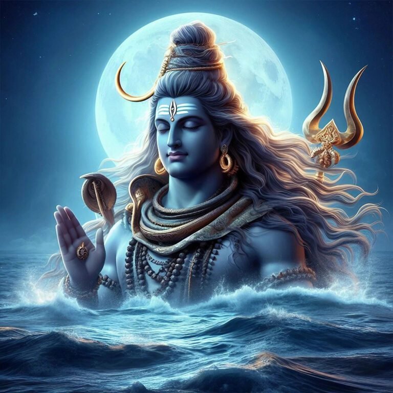 Mahadev-3D-wallpaper-moon-in-background