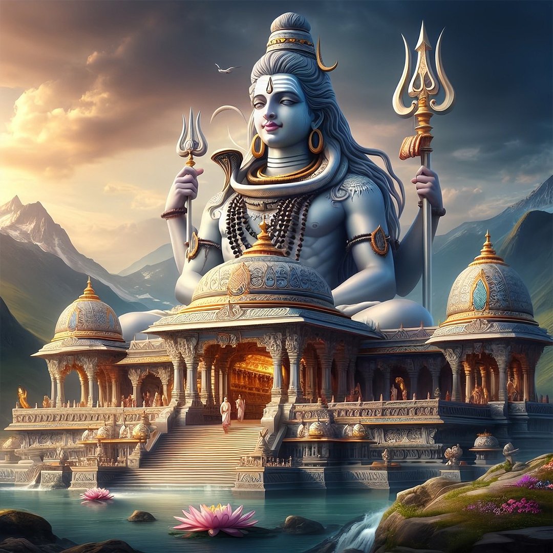 Divine Mahadev 3D wallpaper created by AI