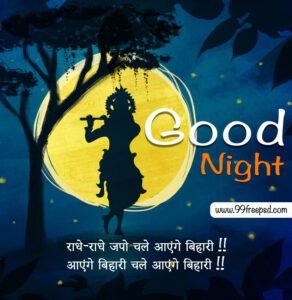 good night-good night god images-Shri krishna-radhe radhe japo