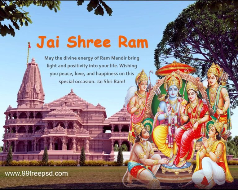 Ram Mandir Ayodhya pic-with-Sita-Mata, Lakshman-and-Hanuman