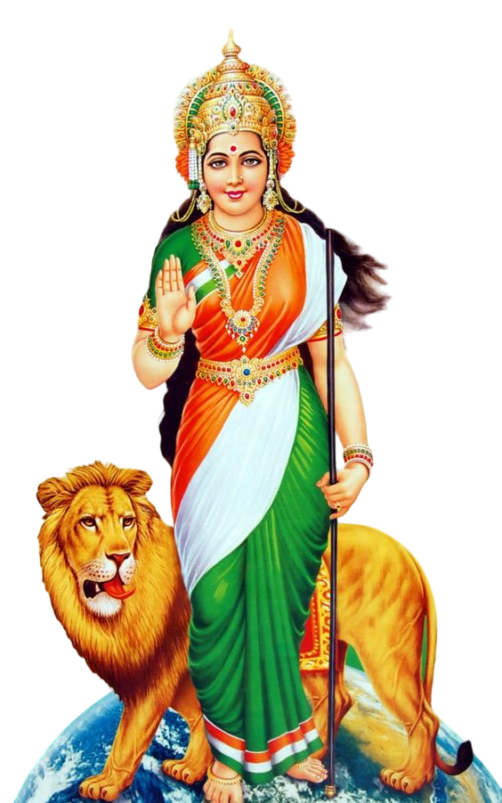 Bharat-mata-png-with-lion-1