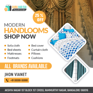 Handloom Business banner for social media posts and Ads