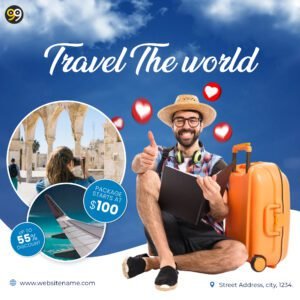Travel And Tourism Social Media Banner PSD Template