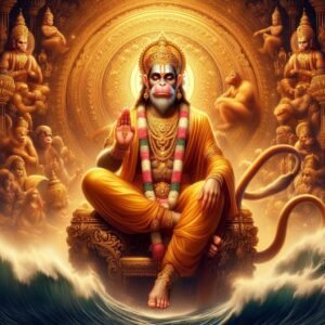 AI generated Hanuman ji ki photo blessing devotees