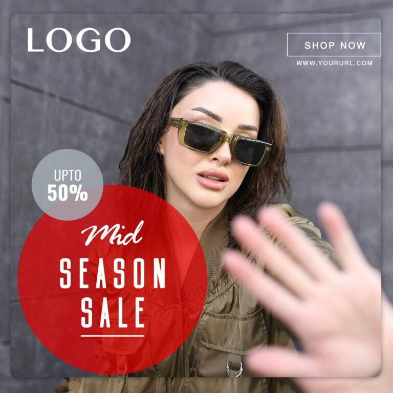 Fashion store social media Sale Banner Design Free Download