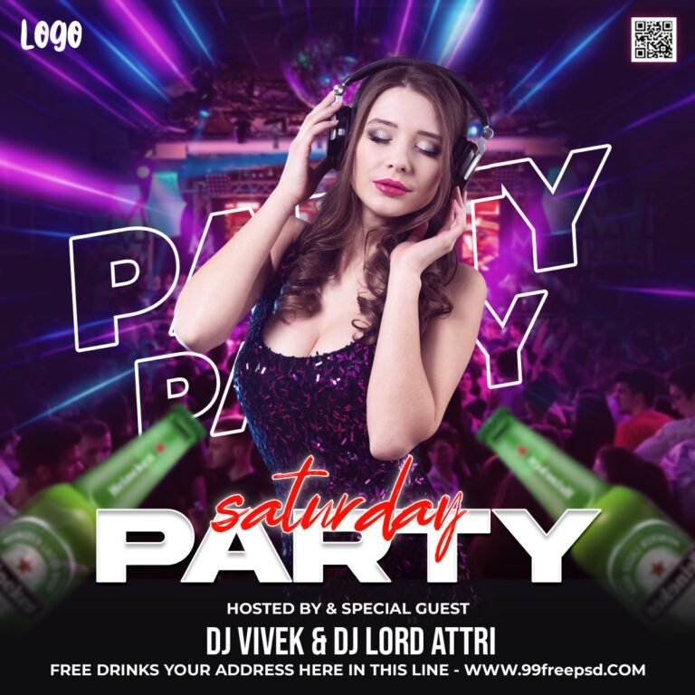 Hip Hop Music Party Banner PSD Template- 3