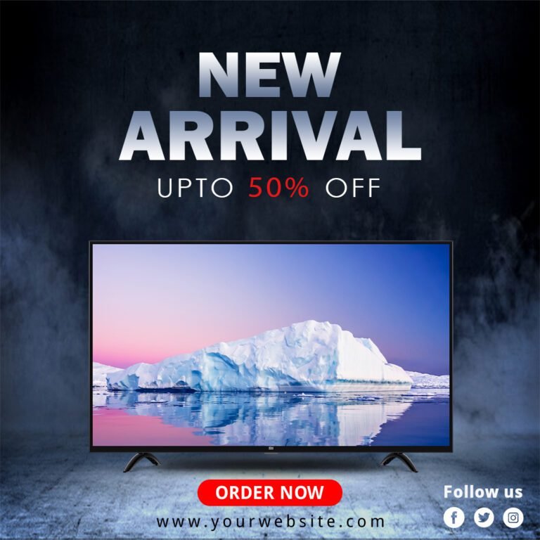 Social Media Tv Sale Banner Design Free Download