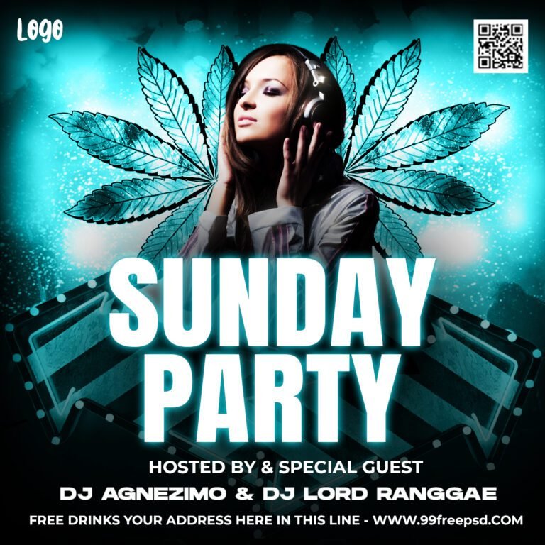 Hip Hop Music Party Banner PSD Template- 2