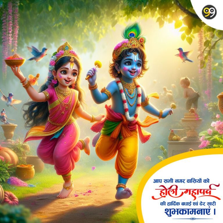 Happy-Holi-image-festival-of-colors-banner-design-with-Lord-Krishna-and-Shri-Radha-1