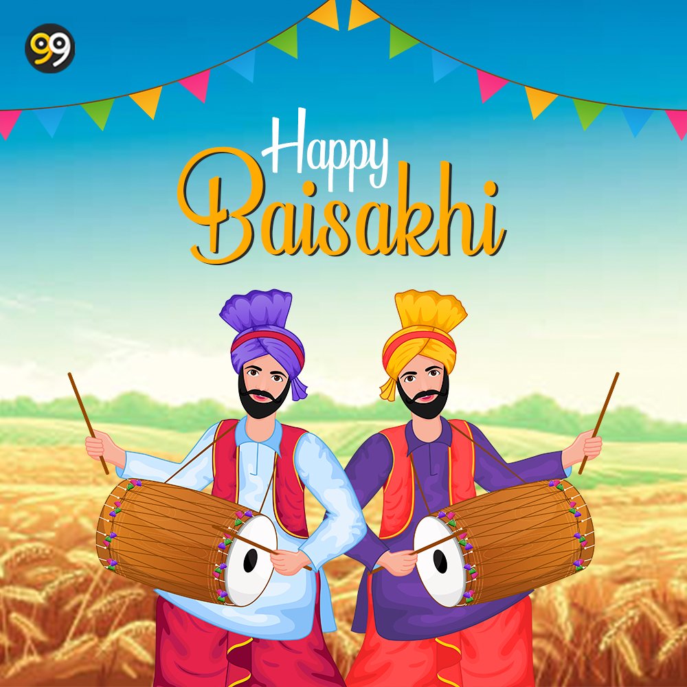Free Premium Baisakhi celebration sikh festival greeting card