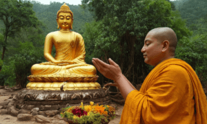 ai-buddha-image-statue-monk-paying-tribute-praying