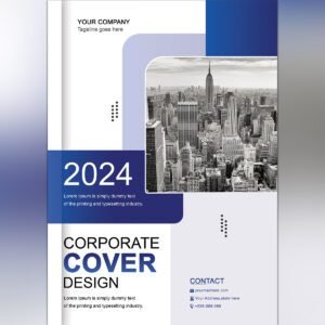 Premium Vector | City Background Business Book Cover Design Template