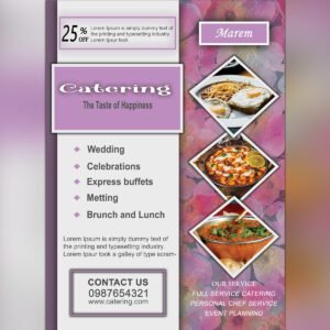 Catering Flyer Design Template 99freepsd