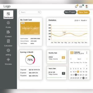 User Panel template Infographic Dashboard