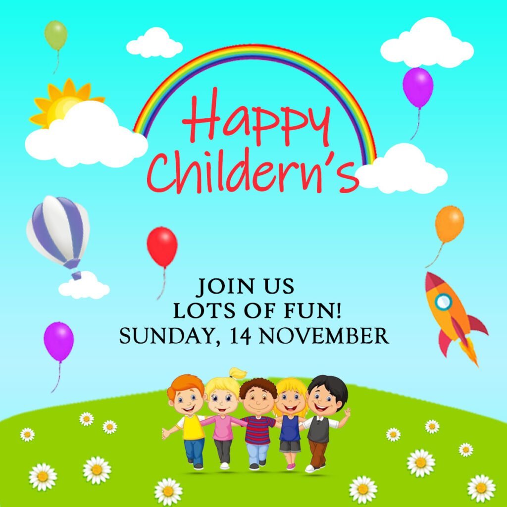 Happy Children's Day Banner PSD Free Download