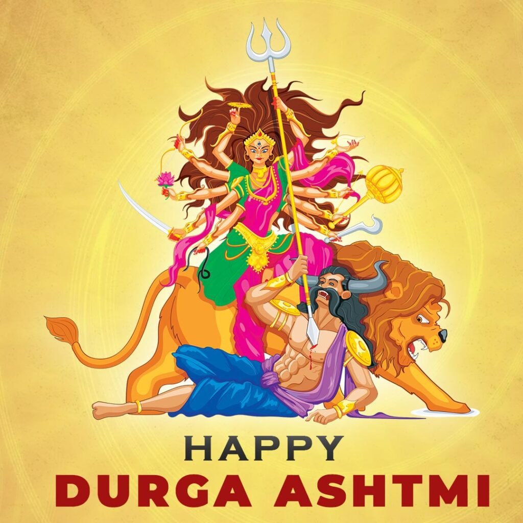 Happy Durga Ashtami Pooja Image Psd free Download 99freepsd