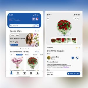 UI/UX Design Flowers Delivery App Design