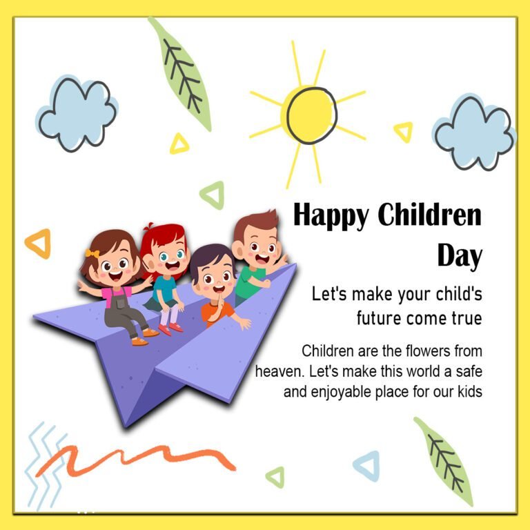 Happy Children's Day Banner PSD Free Download